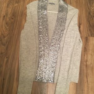 light gray Charlotte Russe cardigan sweater